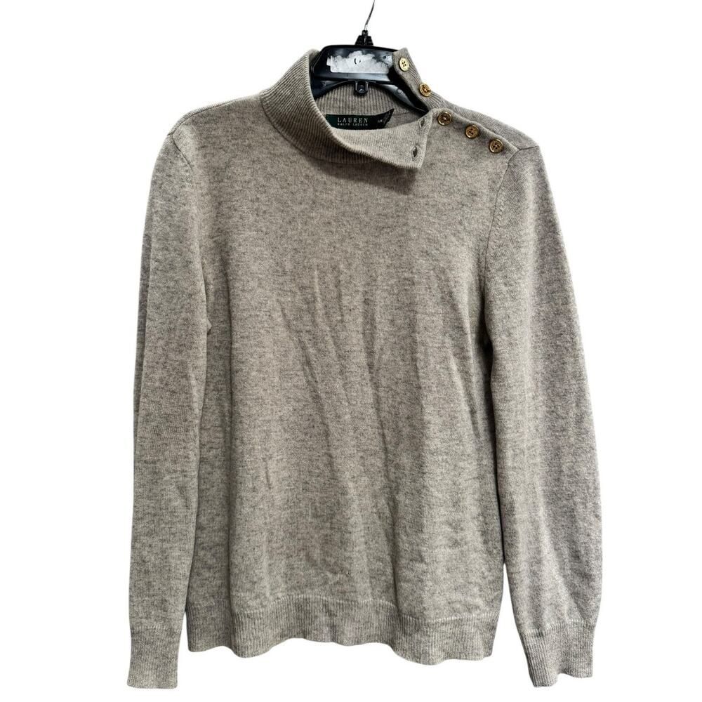 Lauren Ralph Buttoned Shoulder Sweater - Size M - Pre-owned - Picture 2 of 3